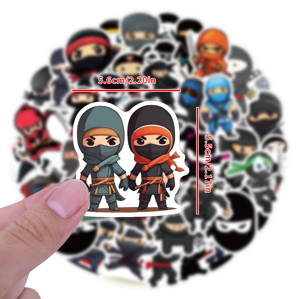 Kids Toys Cartoon Images - 60 pièces Ninja samouraï dessin animé