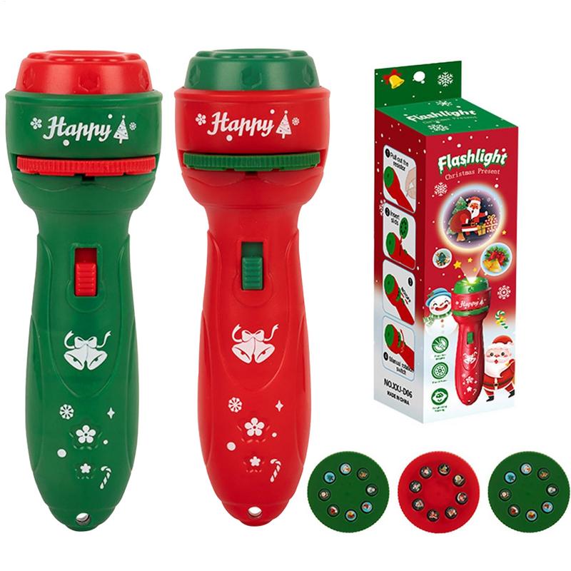 Kids Toys Cartoon Images - Lampe de projection portative de Noël,