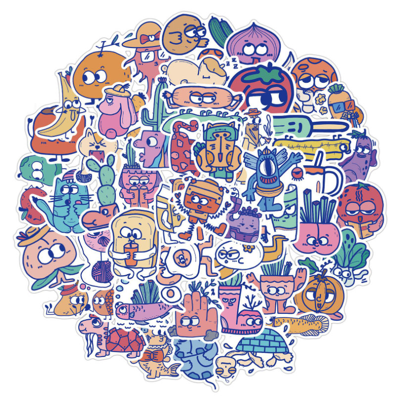 Kids Toys Cartoon Images - Autocollants waterproof avec image de monstre