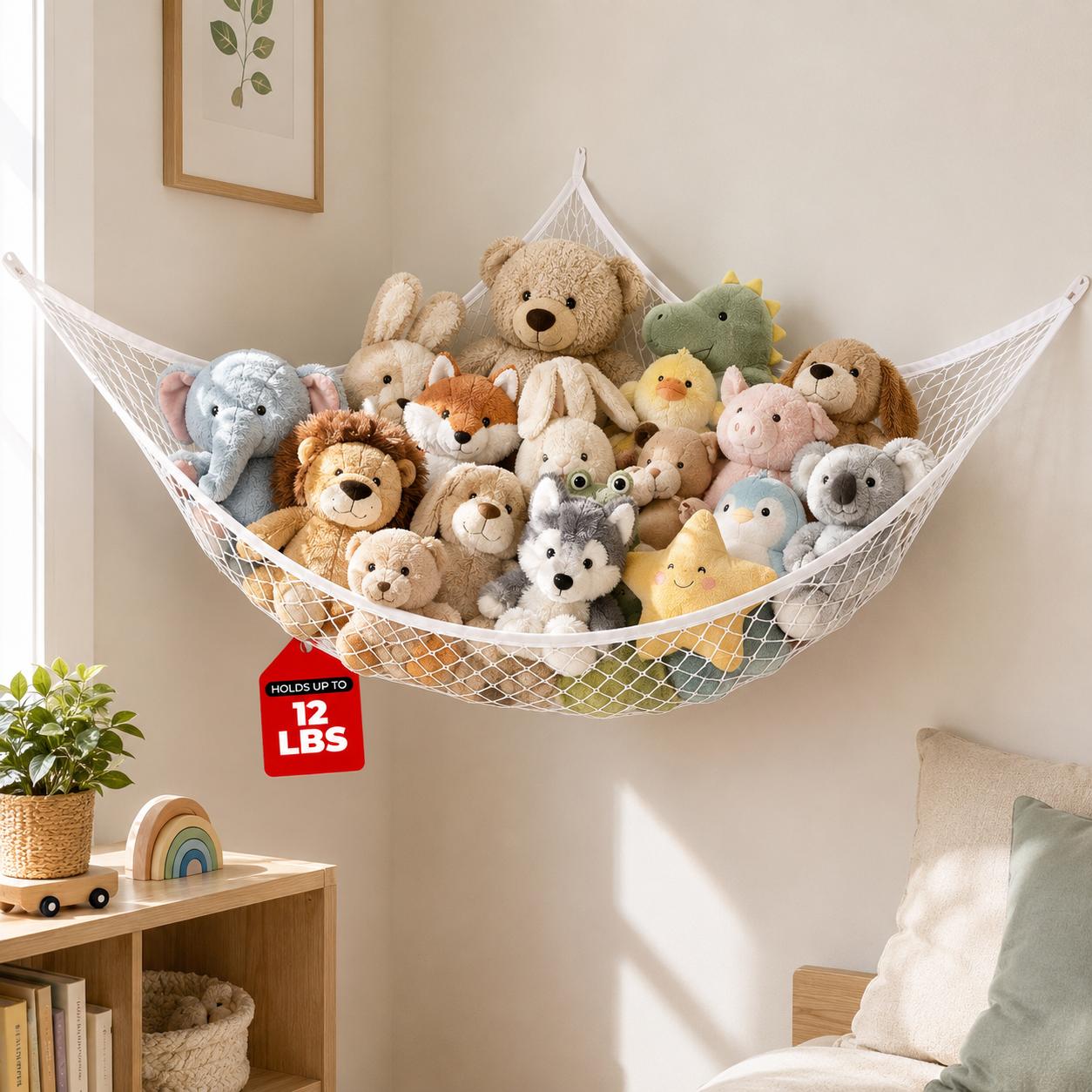 Kids Storage Toys - Hamac de rangement en filet pour