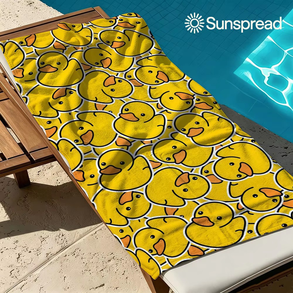 Rubber Duck Bath - Serviette de plage en microfibre à
