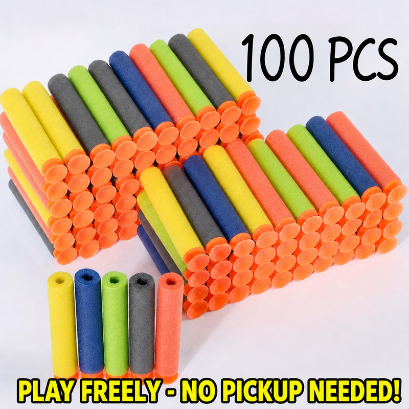 Lot de 100 fléchettes en mouss - Foam Dart Gun avis et prix