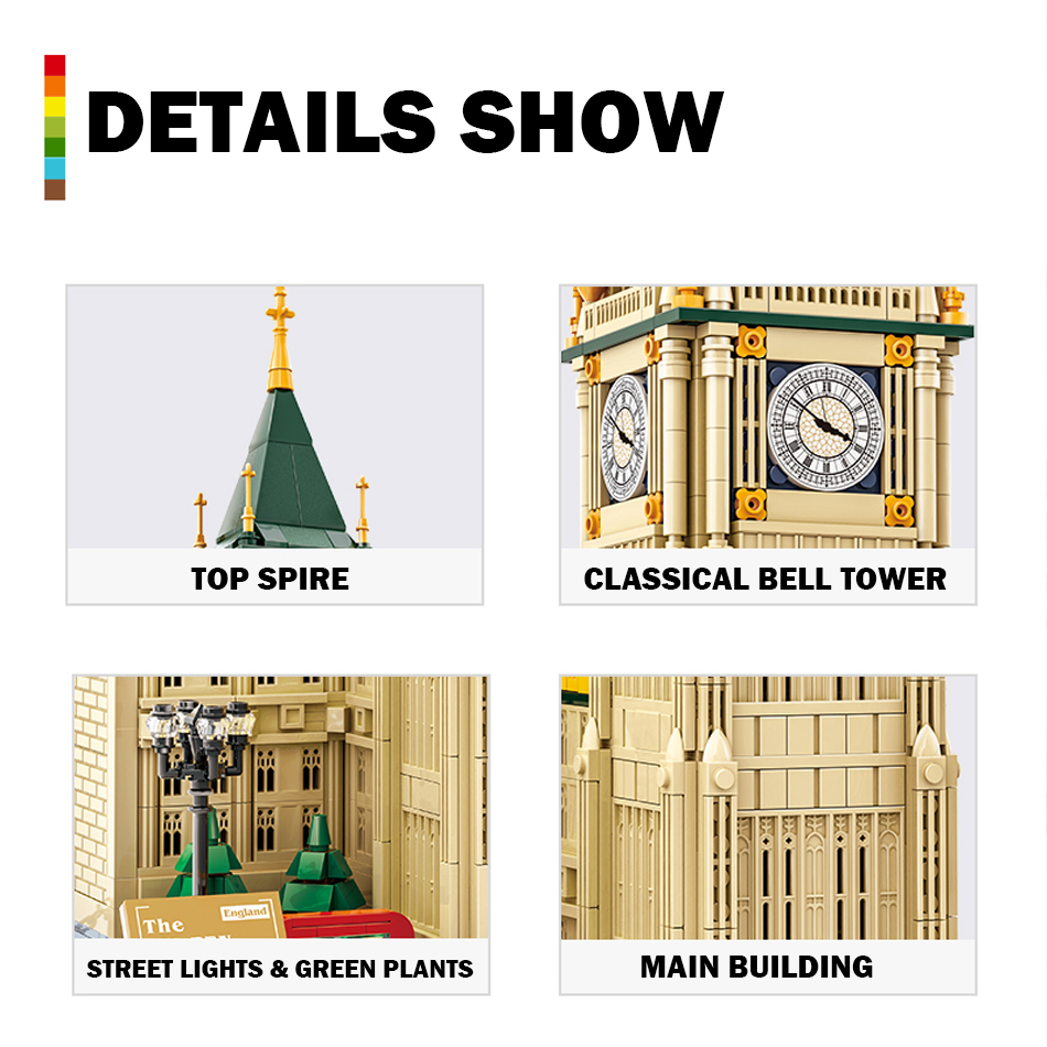 1095 pièces MOC Architecture d - Kids Toys London avis et prix
