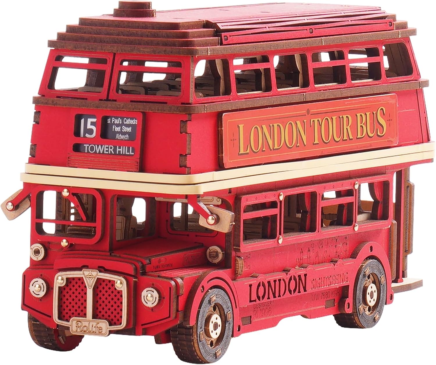 Robotime London Tour Bus, puzz - Kids Toys London avis et prix